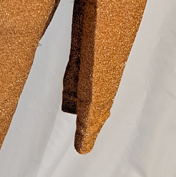 Bodycon Dress Sz M & Sz S Sequin Sparkle Long Sleep Deep Gathered Back - Picture 13 of 15